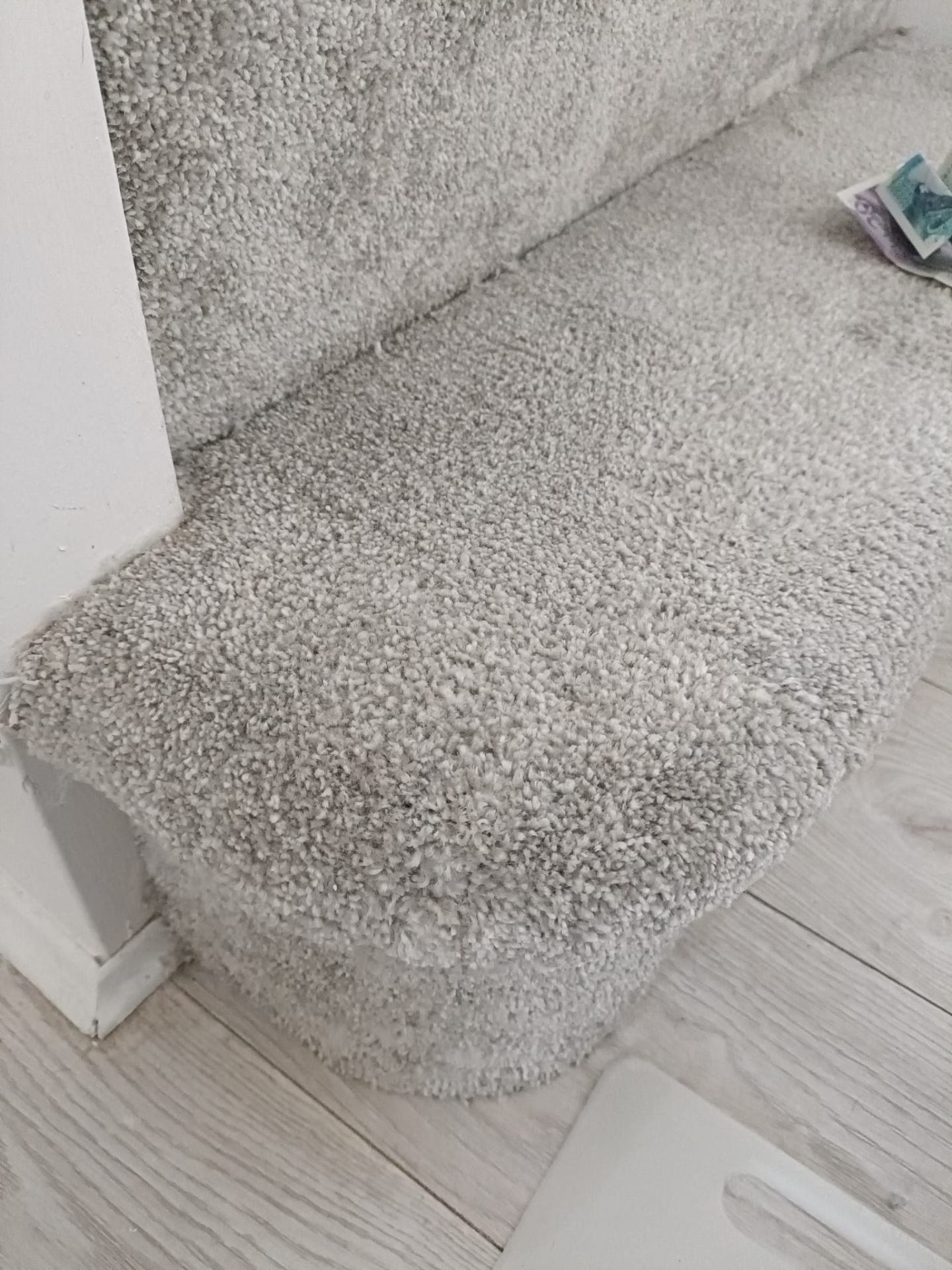 Carpet repair on stairs in Stafford, after professional cleaning