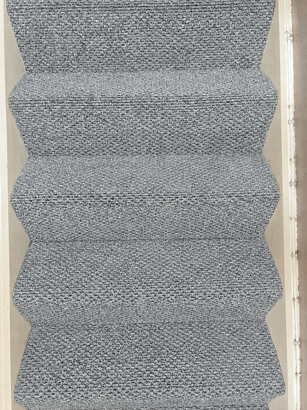 Dark stair carpet restored with professional cleaning in Stafford, after professional cleaning